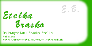 etelka brasko business card